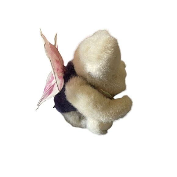 Boyds Bears Kids White & Purple Flora B. Flutterby Stuffed Plush Toy - Picture 7 of 13